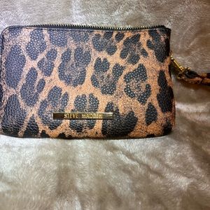 Steve Madden Leopard wristlet/clutch/wallet